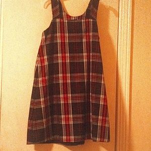 Little Girl plaided dress size 10/12